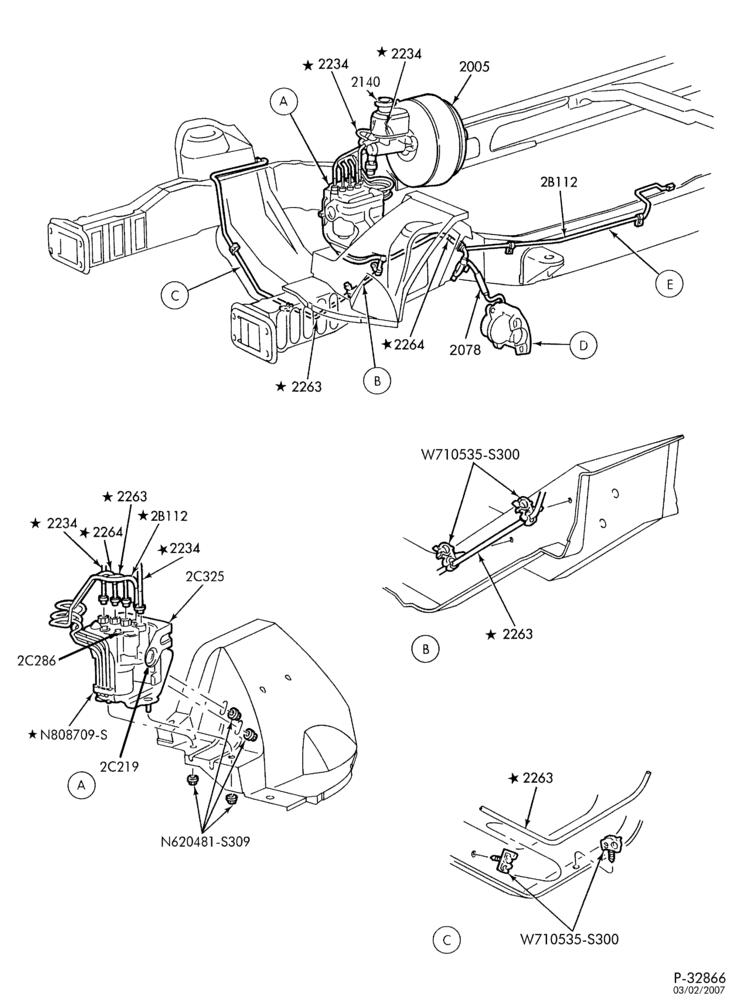 Схема BRAKES-Brake system - with all wheel anti-lock - page A