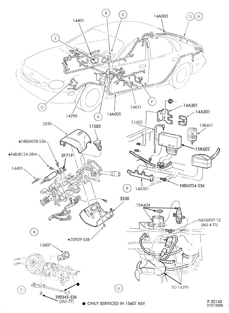 Схема Генератор, INSTRUMENT CLUSTER, BATTERY-Anti-theft alarm, wiring & related parts - B/T 54 - Page A