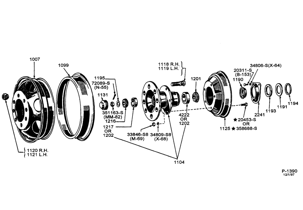 Схема SPARE WHEEL CARRIERS-Front wheel-disc type tube tires-disc type-tube tires-typical-F-FT700/900