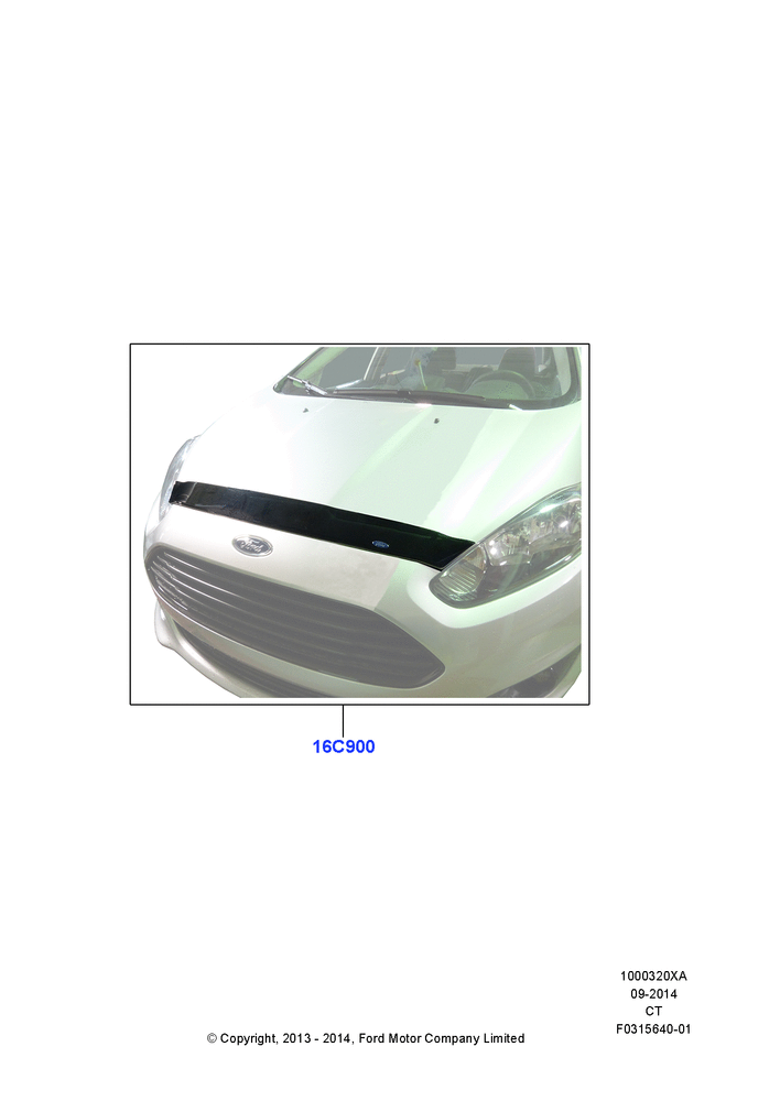 Схема Декор кузова — перед, Accessory Hood Protector By Aeroskin; 29.04.2013–01.08.2019