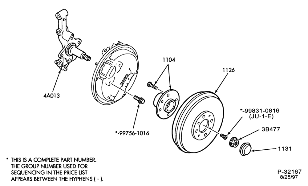 Схема BRAKES-Brake assembly - rear drum brake mounting