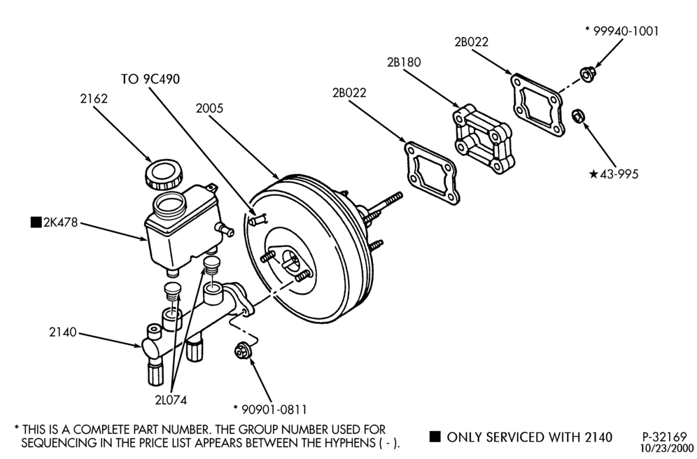 Схема BRAKES-Brake master cylinder & reservoir