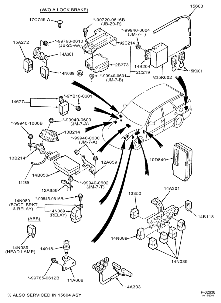 Схема ELECTRICAL SYSTEMS-Wiring system - body relays & related parts - B/T 74