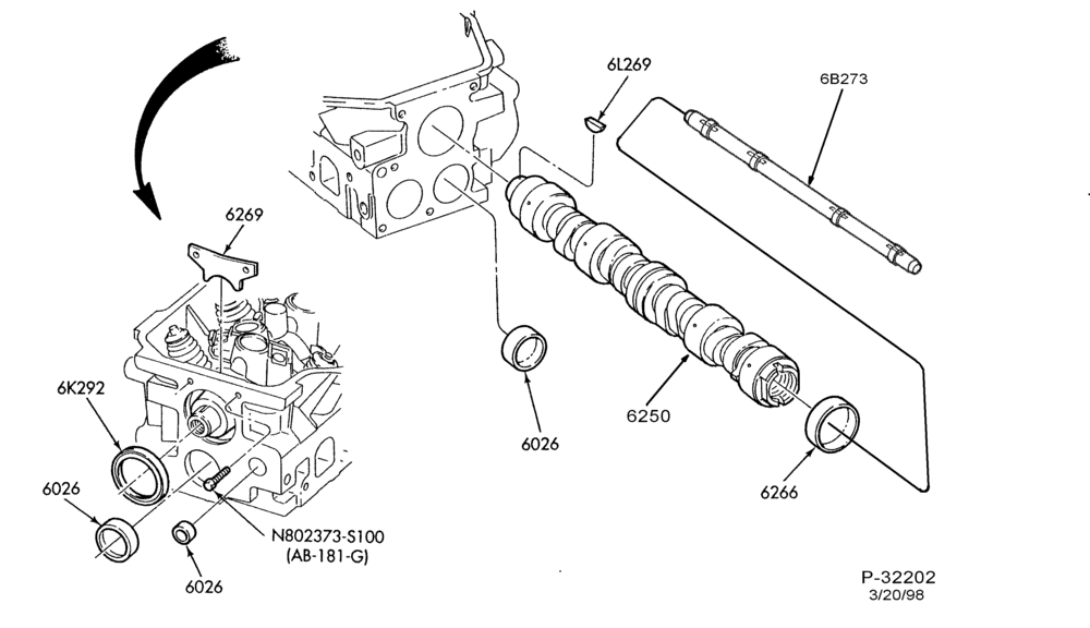 Схема ENGINE-Camshaft & related parts