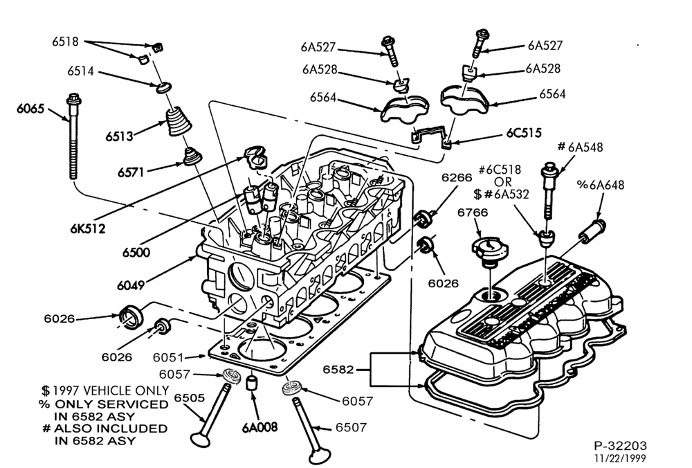 Схема ENGINE-Cylinder head, valves, rocker arm & related parts