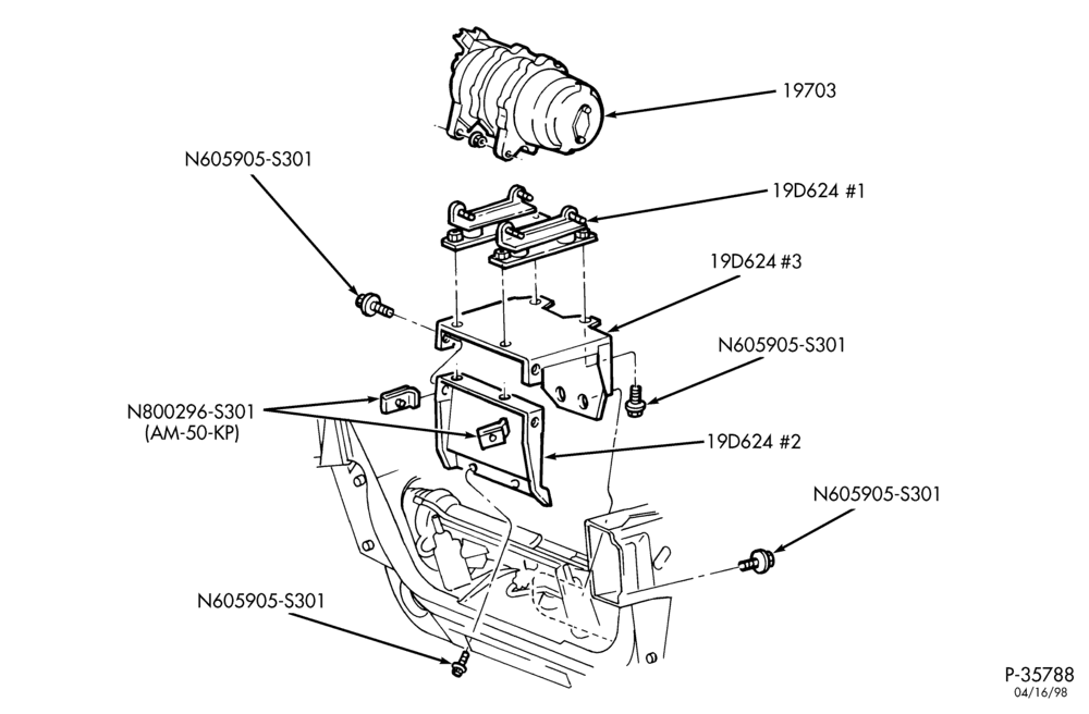 Схема AIR CONDITIONING-Compressor installation - electric-R