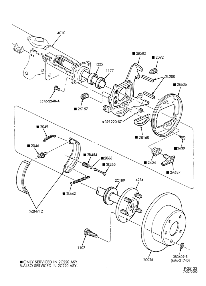 Схема BRAKES-Parking brake adapter - with rear disc brake