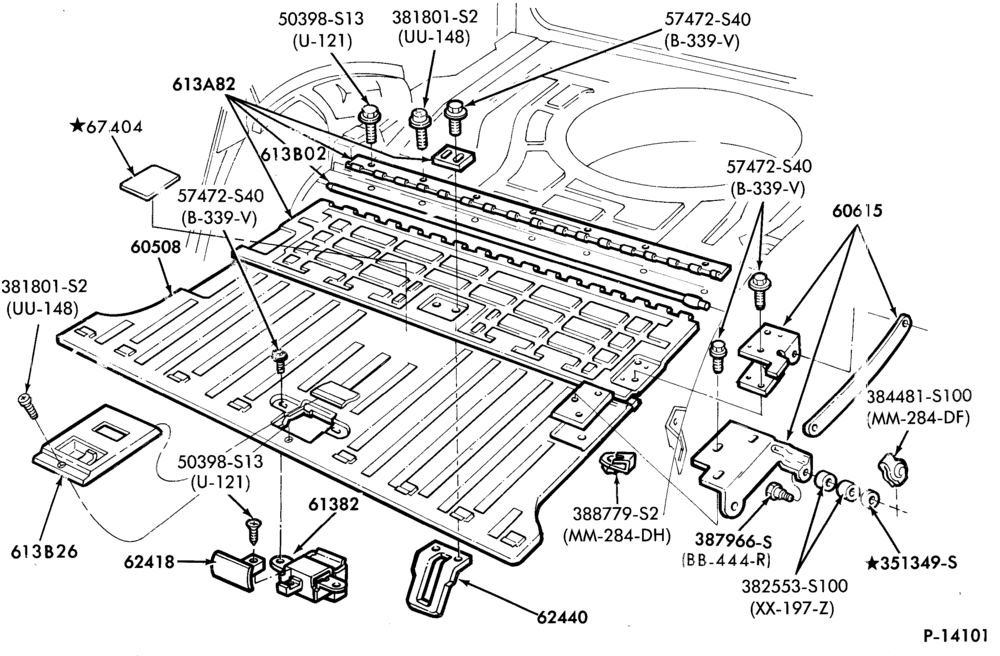 Схема SEATS AND SEAT BELTS-Rear seat - folding