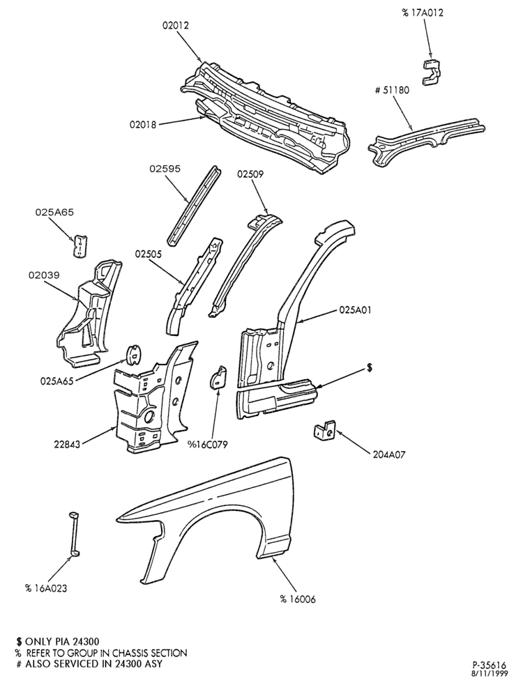 Схема SHEET METAL-54 - upper body - ""A'' pillar - Ford