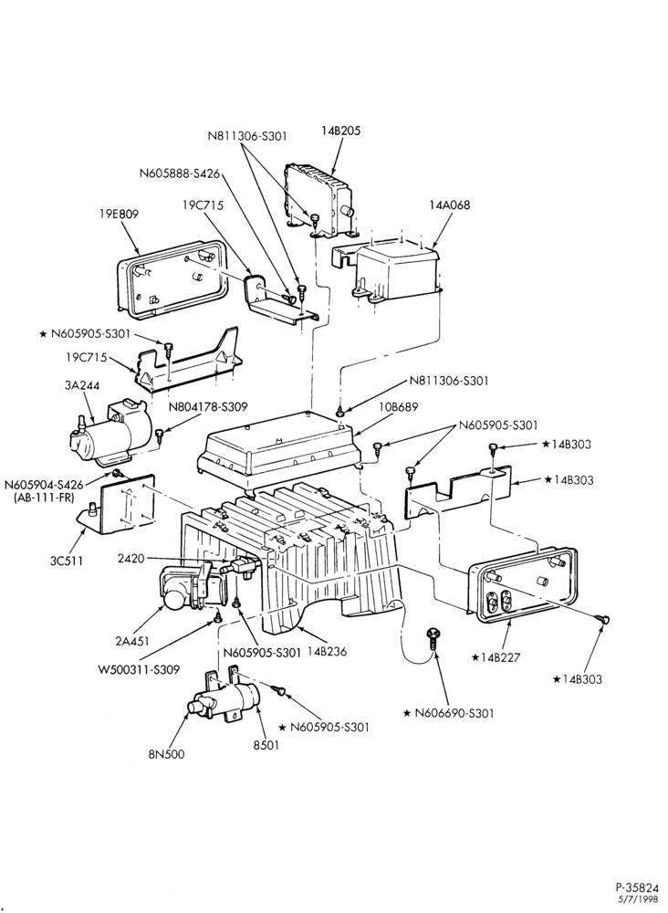 Схема ELECTRICAL SYSTEMS-Multiple function control bracket & related parts - electric-R