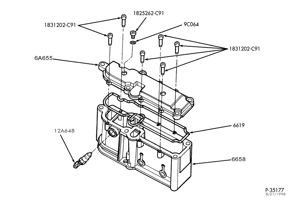 Схема 8 CYL. 7.3L - DIESEL - DIRECT INJECTION - TURBO-Oil reservoir & related parts-L1