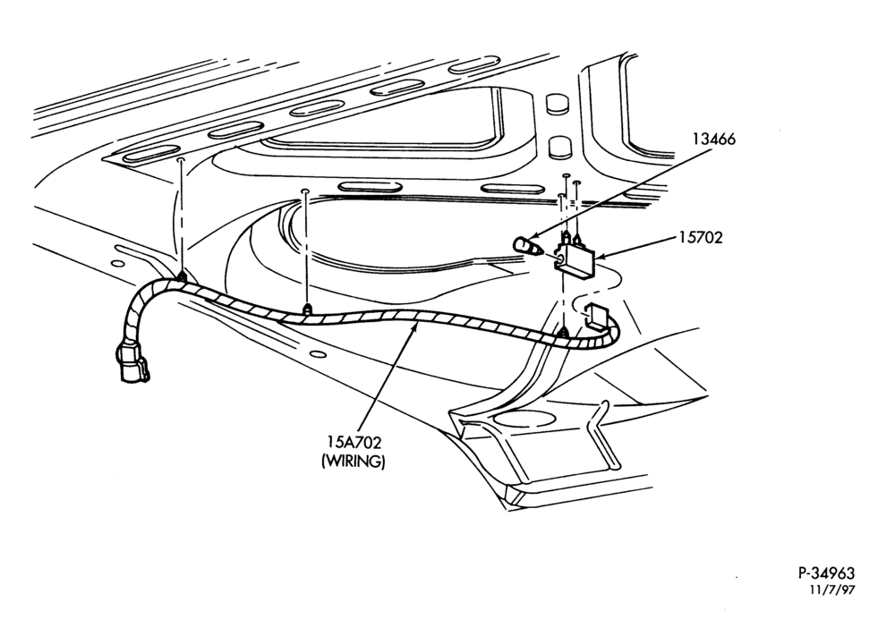 Схема LAMPS-Engine compartment lamp-F250SD/550SD