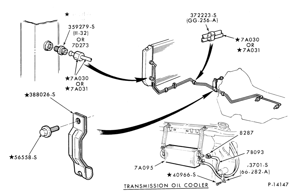 Схема AOT TYPE - EXTERNAL PARTS--G,MG(w/ext. cooler)