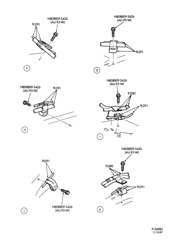 Схема BRAKES-Disc brake system - without anti-lock - NGV - Page B