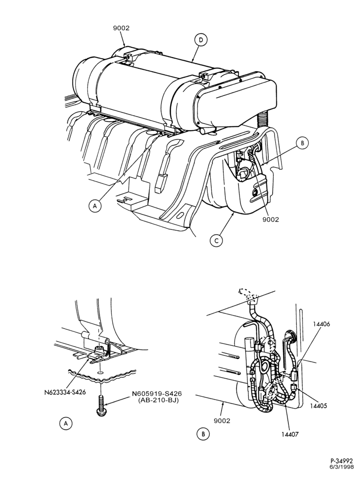 Схема FUEL SYSTEM AND CALIBRATION-Fuel system - fuel tank - NGV - Page A