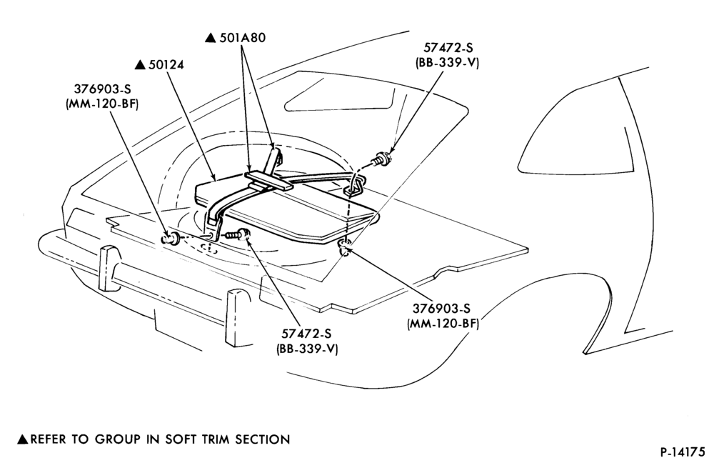 Схема SOFT, INTERIOR TRIM-Luggage compartment trim - sunroof container