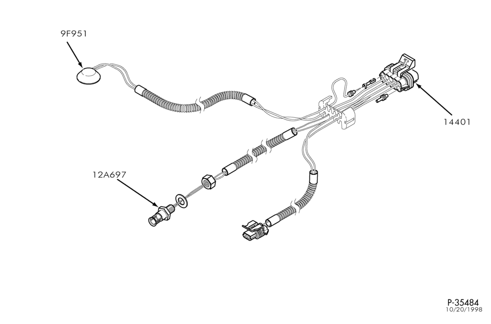 Схема 6 CYL. 4.9L - (BI-FUEL) - CNG/GAS-Sensor harness assembly