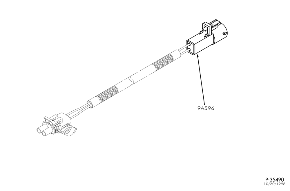 Схема 8 CYL. 4.9L - (BI-FUEL) - CNG/GAS-TC4 - injector cutout harness (only California)
