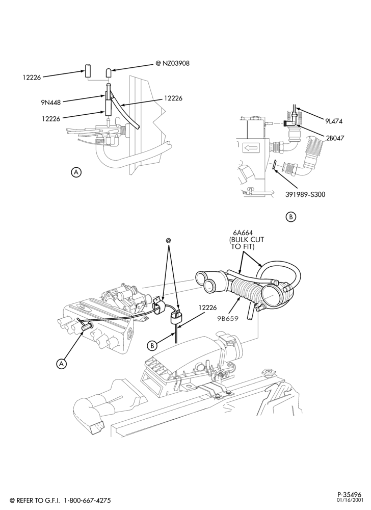 Схема 6 CYL. 4.9L - (BI-FUEL) - CNG/GAS-Engine compartment components