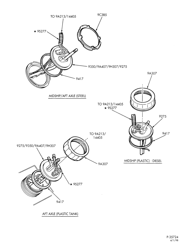 Схема 8 CYL. 5.0L - GAS-Fuel pump & senders - in tank