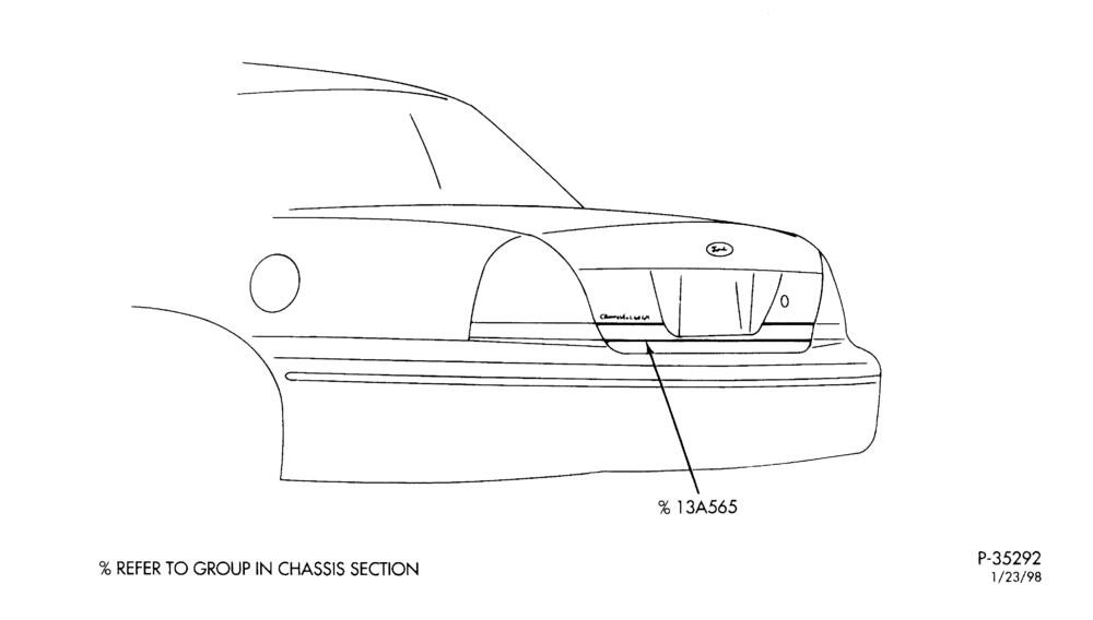 Схема FORD -- LUGGAGE COMPARTMENT DOOR