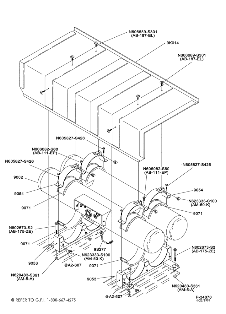 Схема 8-цил. 5,4 л - (BI-FUEL)-Fuel lines & related parts - dual tank - Regular Cab - LPG/GAS