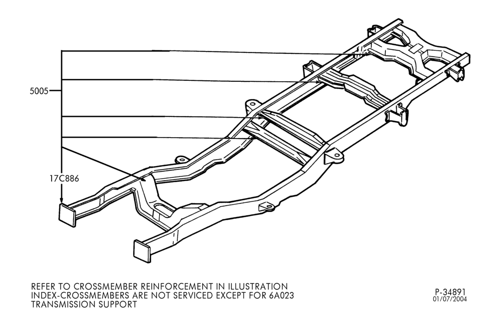 Схема SPRING, STABILIZERS, REAR SUSPENSION-Frame - exc. Chassis cab-F250SD/550SD