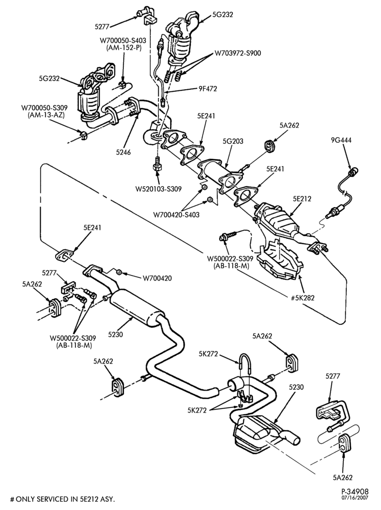 Схема FRONT SPRING AND STABILIZERS-(ZN) 6 CYL. 2.5L AUTOMATIC TRANSMISSION - 50 STATES & CANADA