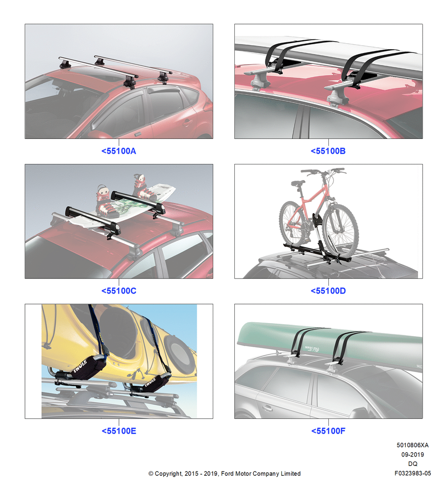 Схема Крепления багажника (аксессуар), Thule, Accessory, Paddle Board Carrier, Cross Bar Kit; 19.01.2015