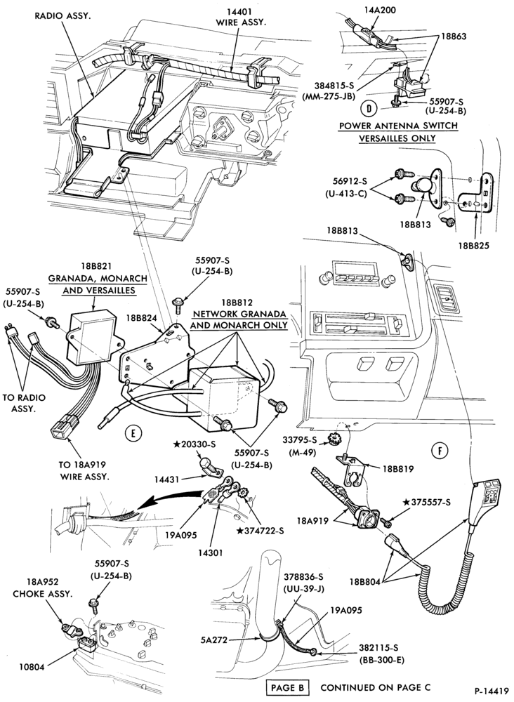 Схема AIR CONDITIONER-and related parts - Page B