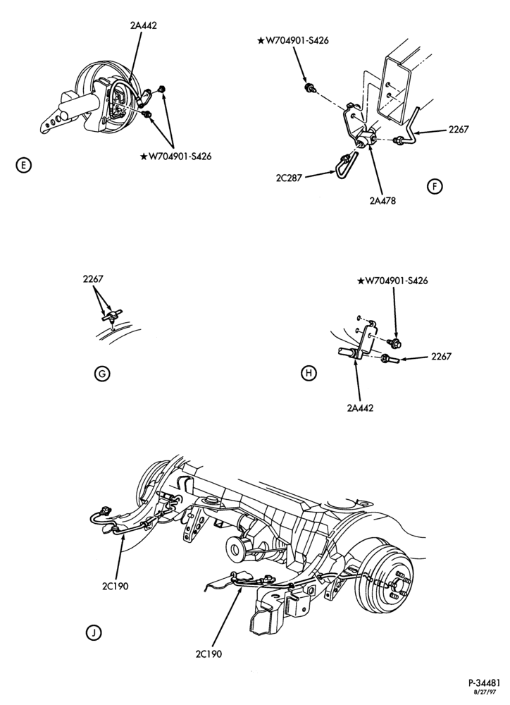 Схема BRAKES-Disc brake system - anti-lock - limo - Page B