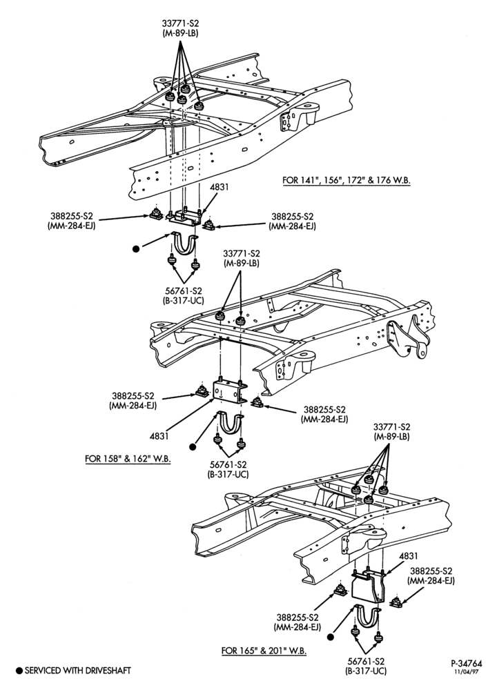 Схема DRIVELINE VIBRATION DAMPER-DRIVELINE VIBRATION DAMPER- driveline bracket-F250SD/550SD