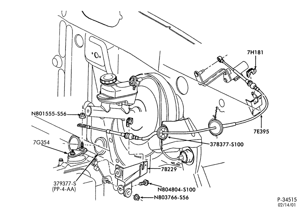 Схема AX4N TYPE - EXTERNAL PARTS-Shift controls