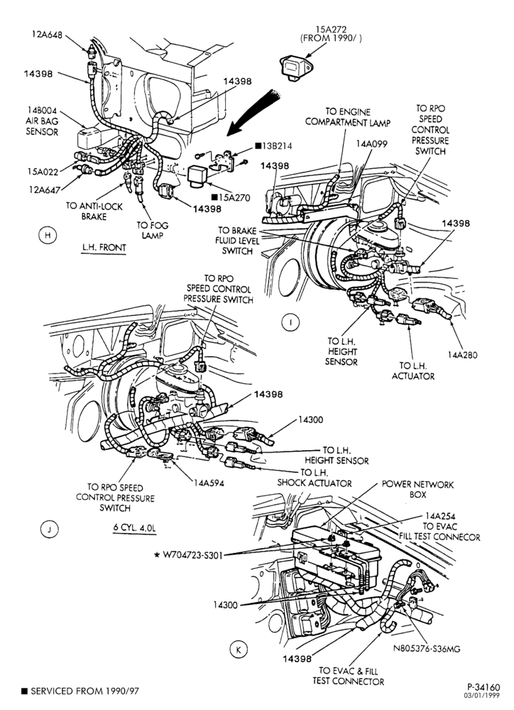 Схема ELECTRICAL SYSTEMS-Wiring system - eng. compt. - Page C-B (RHD Postal)