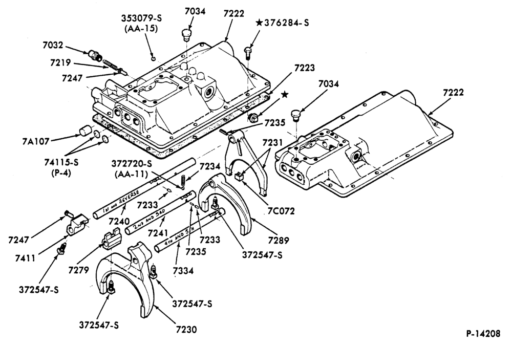 Схема EXTERNAL PARTS-(1984/) - Dana (Spicer) CM60-6052 A-B and C Series-F800