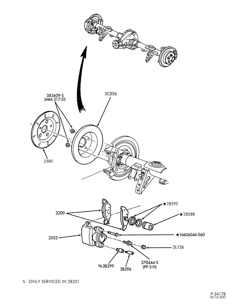 Схема BRAKES-Brake assembly - disc rear