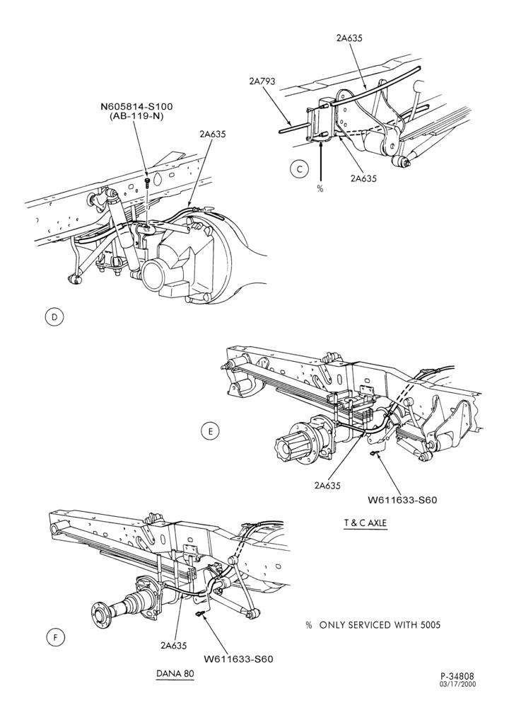 Схема BRAKES-Parking Brake lines & related parts - Page C-L1