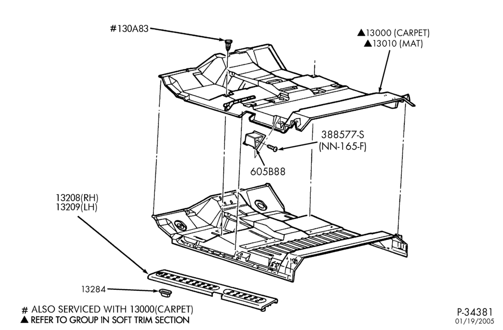 Схема SOFT, INTERIOR TRIM-Floor trim & scuff plates - SuperCab-F250SD/550SD