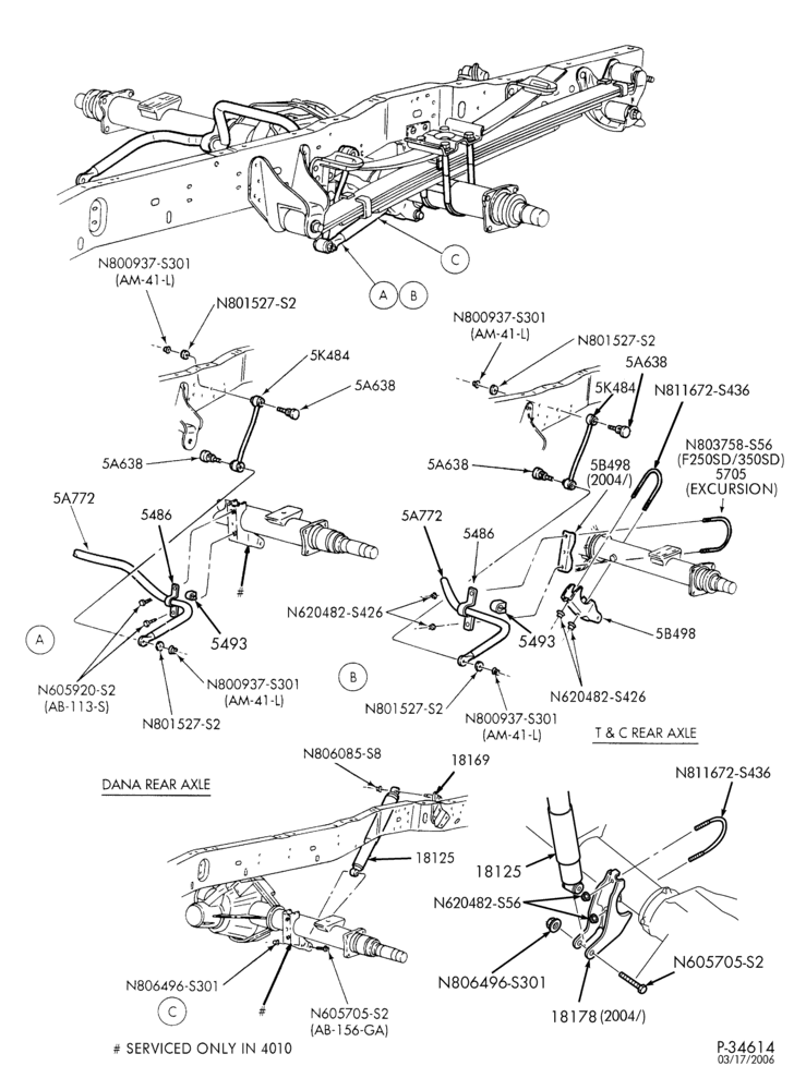 Схема FRAME-Rear stabilizer bar - 4x4-L1