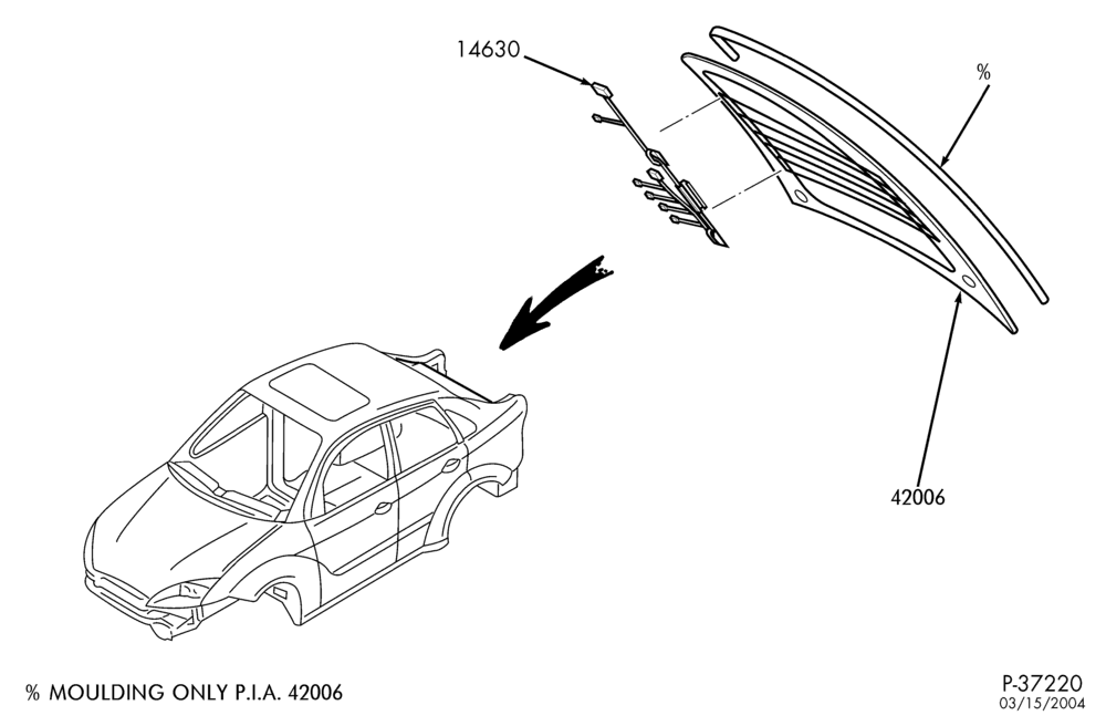 Схема LIFT/TAILGATE, LUGGAGE & BACK WINDOW-Back window & related parts - B/T 54