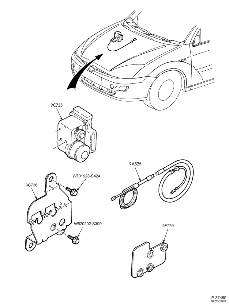 Схема 4 CYL. 2.0L - EXC. DOHC-Speed control & related parts