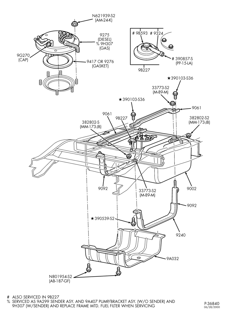Схема 8 CYL. 7.3L - DIESEL-Fuel injection pump - E250/450 - E350 - Cutaway & Stripped Chassis - tank - aft axle