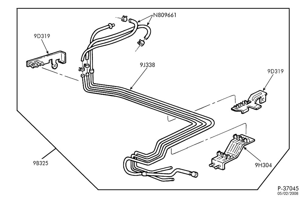 Схема HEATERS-Heater & fuel tubes & related parts - NGV-F150