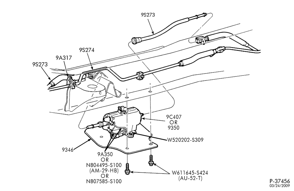 Схема 8 CYL. 7.3L - DIESEL-Fuel pump - frame mounted - electric