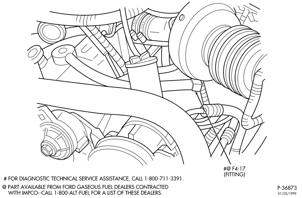 Схема 6 CYL. 4.9L GAS/LPG-BI-FUEL (IMPCO)-Fuel charging system - mixer fitting