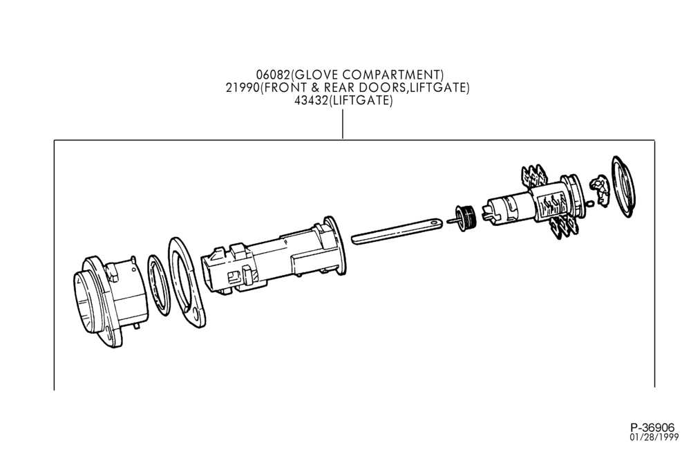 Схема BODY SIDES AND QUARTER-Lock service pack - typical-E150/450