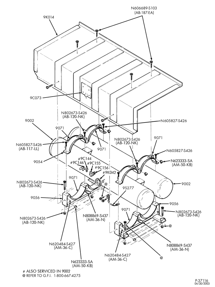 Схема 8-цил. 5,4 л - (BI-FUEL)-Dual in-bed tank assembly - Regular Cab - LPG/GAS