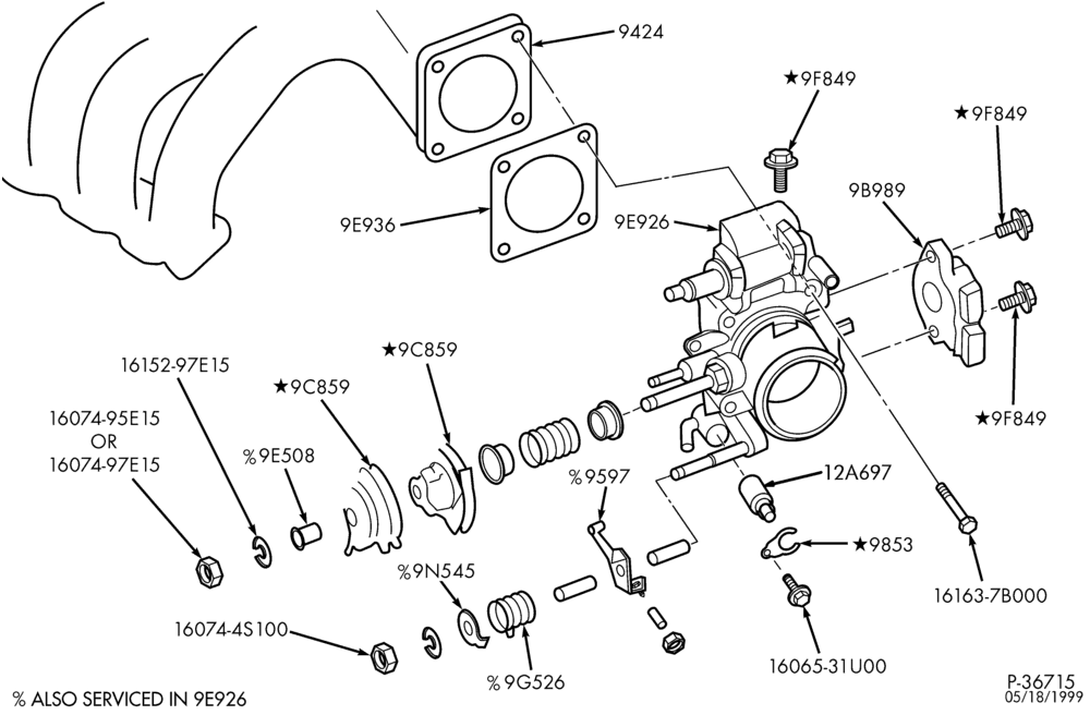 Схема FUEL SYSTEM AND CALIBRATION-Throttle chamber