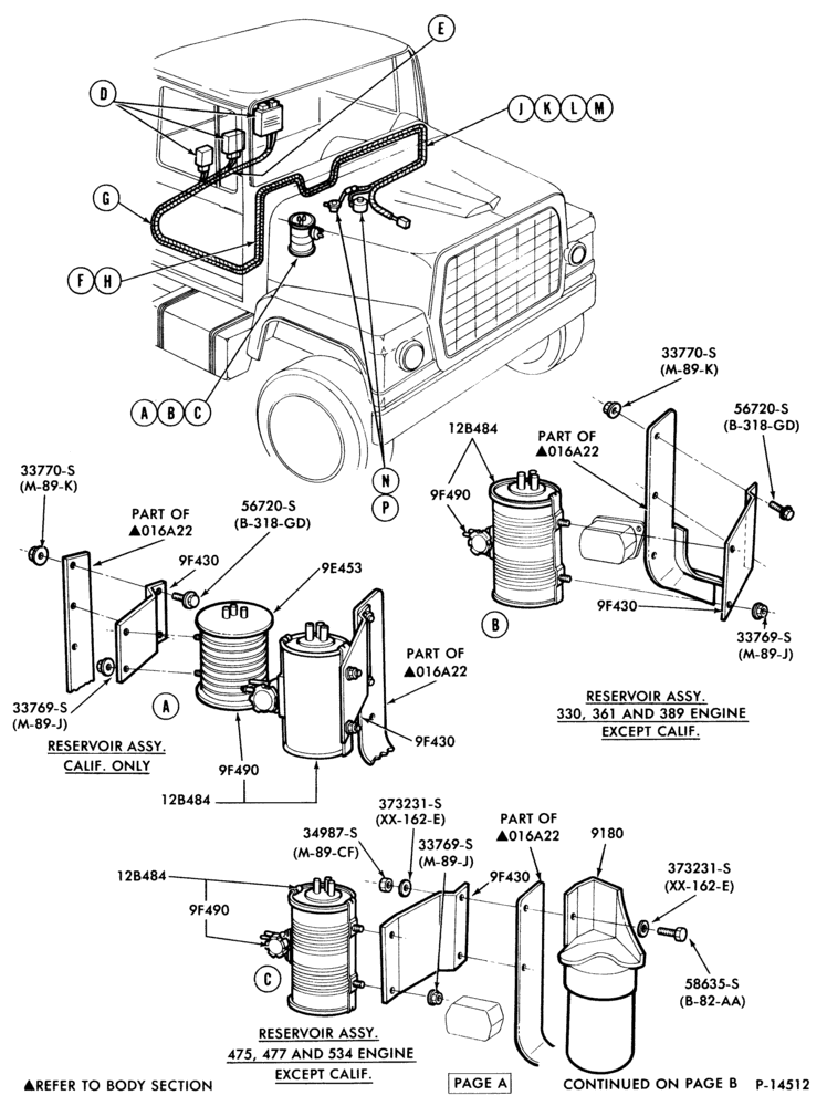 Схема BATTERY CARRIERS-(1980/81)-L-LN-LNT-LT-LTS600/900-8 cyl.-Page A