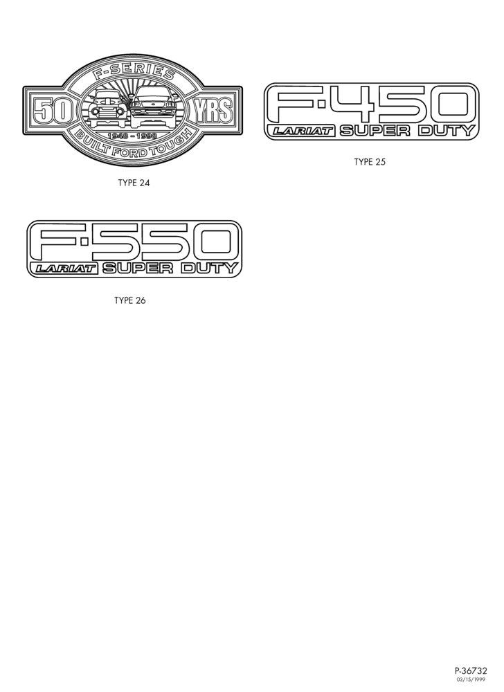 Схема NAMEPLATES (F-SUPER DUTY)